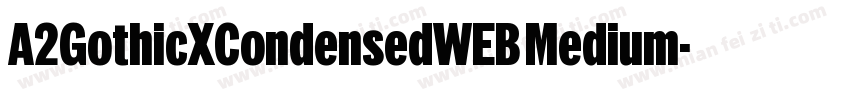 A2GothicXCondensedWEB Medium字体转换